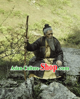 Ancient Chinese Old Man Clothing Costumes