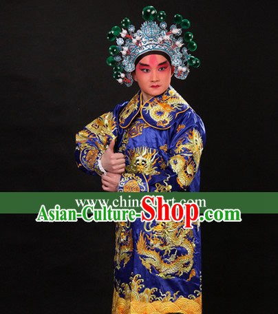 Ancient Chinese Embroidered Dragon Prince Costumes for Men