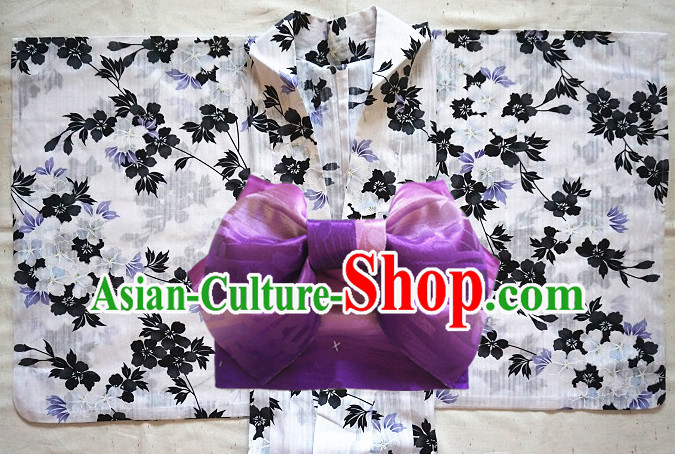 Top Authentic Traditional Japanese Kimonos Kimono Dress Yukata Clothing Garment Complete Set for Women Ladies Girls