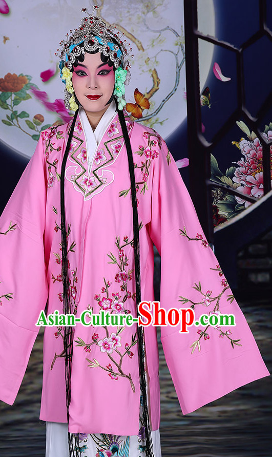 Ancient Chinese Hua Dan Opera Costumes and Hair Accessories Complete Set for Women
