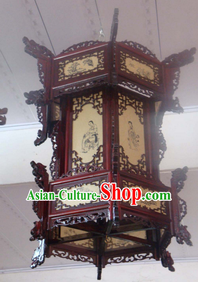 Ancient Chinese Imperial Style Three Layers Traditional Palace Lantern
