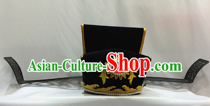 Ancient Chinese Opera Black Official Hat