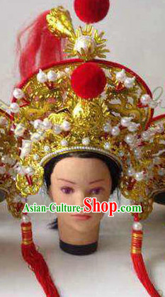 Ancient Chinese Opera Hua Mulan Superheroine Helmet