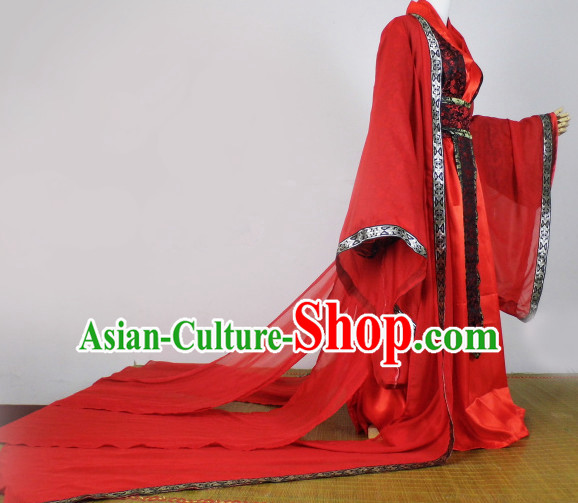 Red Traditional Chinese Classical Red Clothing Complete Set