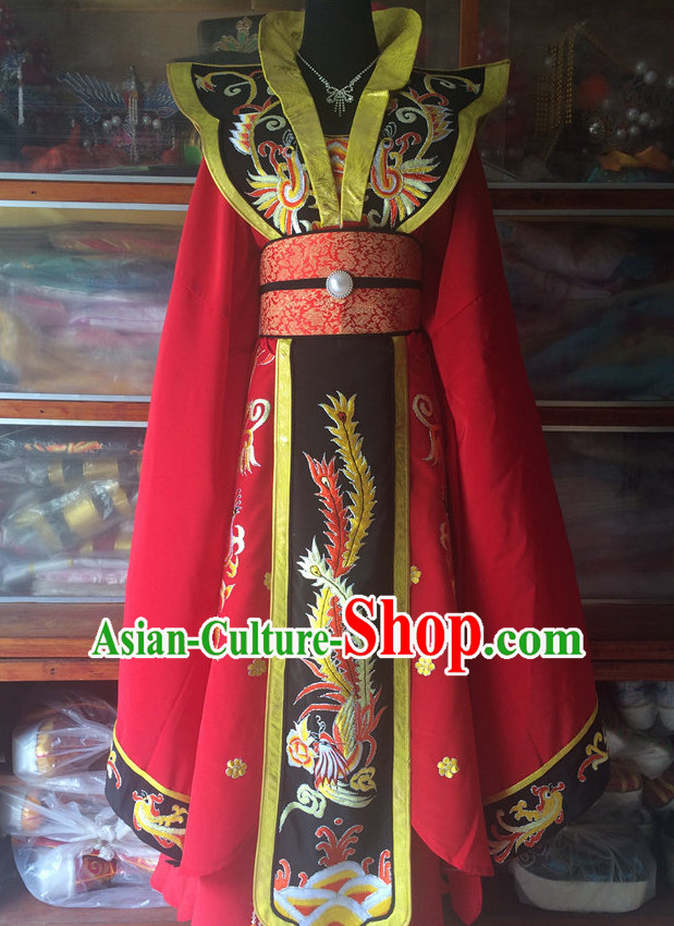 Ancient Chinese Opera Embroidered Empress Costumes Complete Set for Women