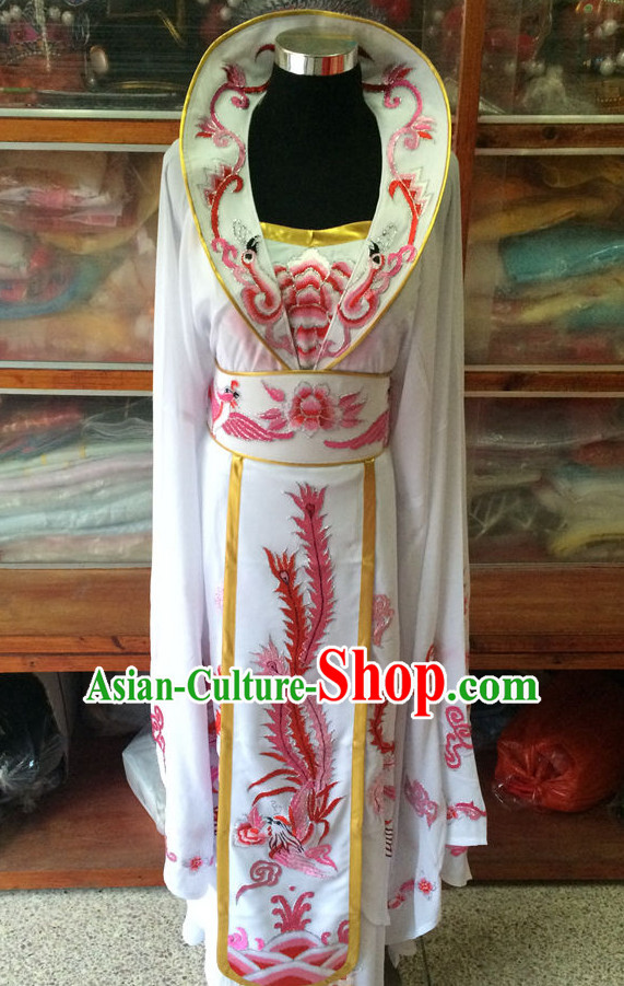 Ancient Chinese Opera Embroidered Empress Princess Queen Costumes Complete Set for Women