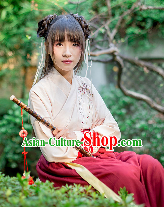 Chinese Knight Style Dresses Hanfu Clothing for Sale