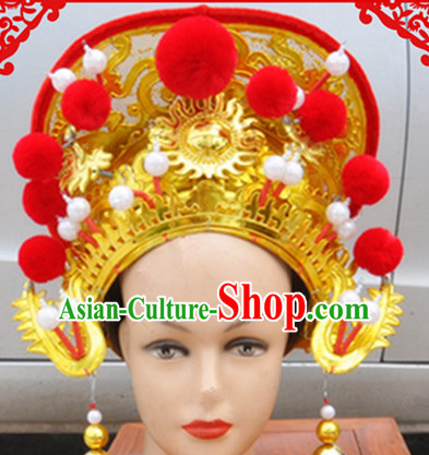 Ancient Chinese Mu Guiying Hat for Women or Girls