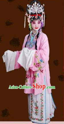 Ancient Chinese Opera Hua Dan Costumes and Headpieces Complete Set for Women