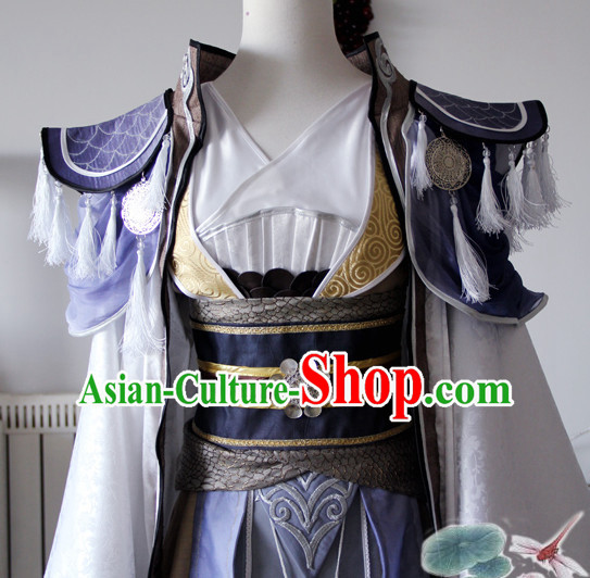 Chinese Ancient Emperor Prince Cosplay Costume Complete Set for Adults Kids Men Boys