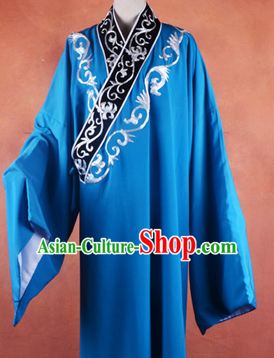 Top Embroidered Chinese Classic Peking Opera Costume Beijing Opera Long Robe Costumes Complete Set for Adults Kids Men Boys