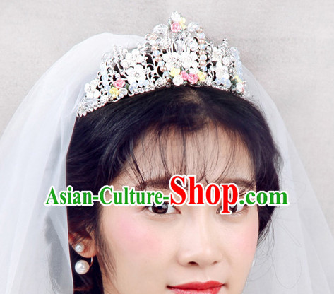 Romantic Bridal Princess Royal Wedding Hair Accessories Hair Jewelry Headwear