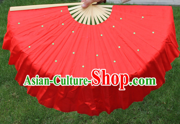 Traditional Chinese Red Dance Fan