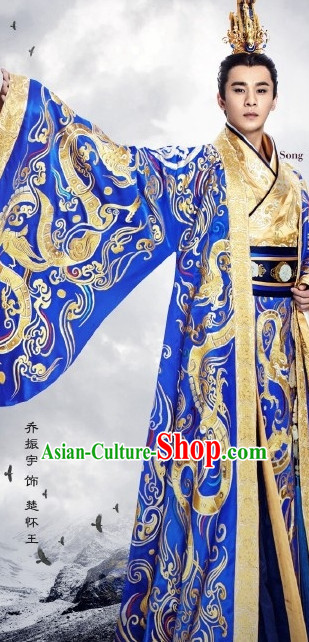Ancient Chinese Emperor Royal Dresses Imperial Robe Clothes Complete Set