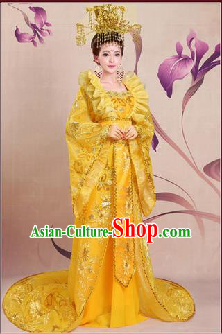 Ancient Chinese Palace Empress Costumes Complete Set, Tang Dynasty Ancient Palace Princess, Queen Dress Suits For Women