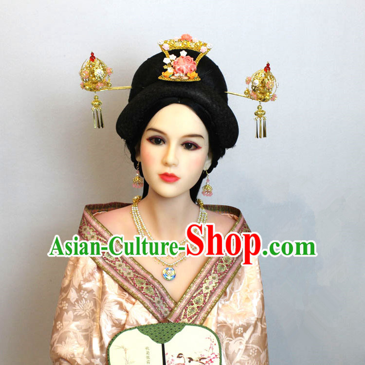 Chinese Ancient Style Hair Jewelry Accessories, Empress Hairpins, Queen, Han Dynasty Xiuhe Suit Wedding Bride Phoenix Coronet, Hair Accessories Set for Women