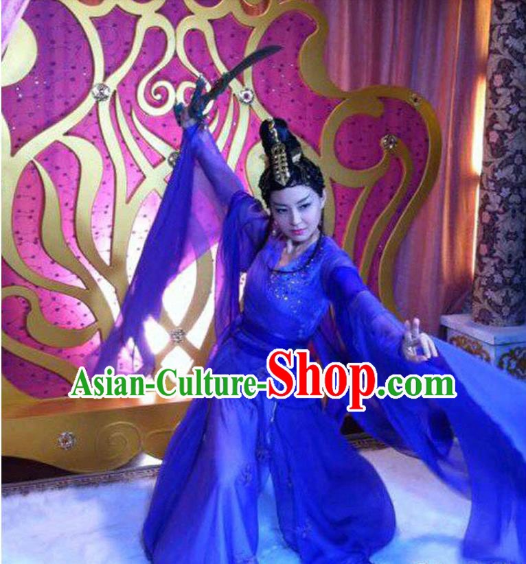 Ancient Chinese Palace Empress Costumes Complete Set, Tang Dynasty Ancient Palace Fairy Princess Dress Suits For Women