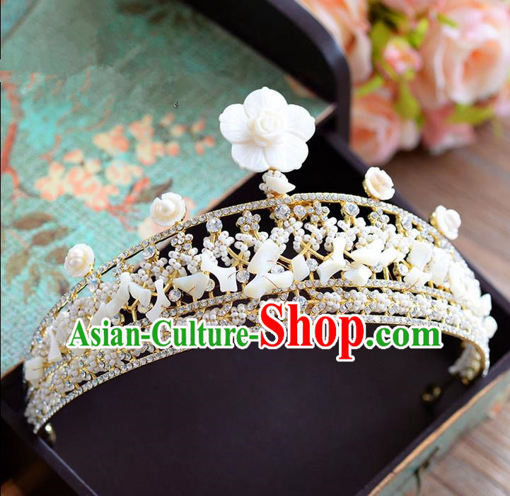 Traditional Jewelry Accessories, Palace Princess Bride Royal Crown, Engagement Royal Crown, Wedding Hair Accessories, Baroco Style Headwear for Women