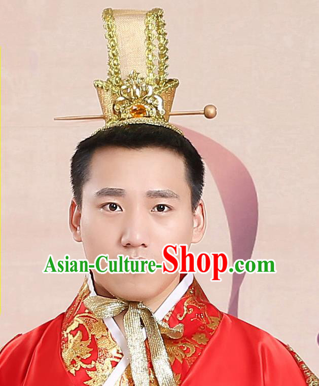 Chinese Ancient Style Hair Accessories, Han Dynasty Emperor Crown, Majesty Hat