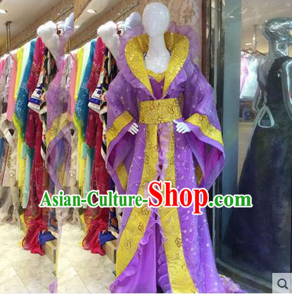 Ancient Chinese Palace Empress Costumes Complete Set, Tang Dynasty Ancient Palace Princess Dance Clothing, Cosplay Fairy Imperial Consort Dress Suits For Women