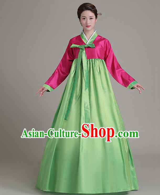 Dae Jang Geum Costumes Korean Traditional Costumes Dress Clothes Korean Full Dress Formal Attire Ceremonial Dress Court Stage Dancing Red Top Green Skirt