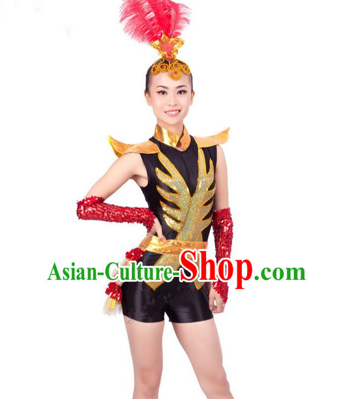 High-quality Dancewear Costumes for Jazz, Tap, Lyrical, Hip Hop and Ballet, Modern Dance Costume, Jazz Dancing Cloth for Women
