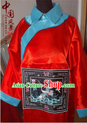 Qing Dynasty Men Costume Official Clothes Imperial Palace Royal Family Member Chieftain Clothing and Hat Red