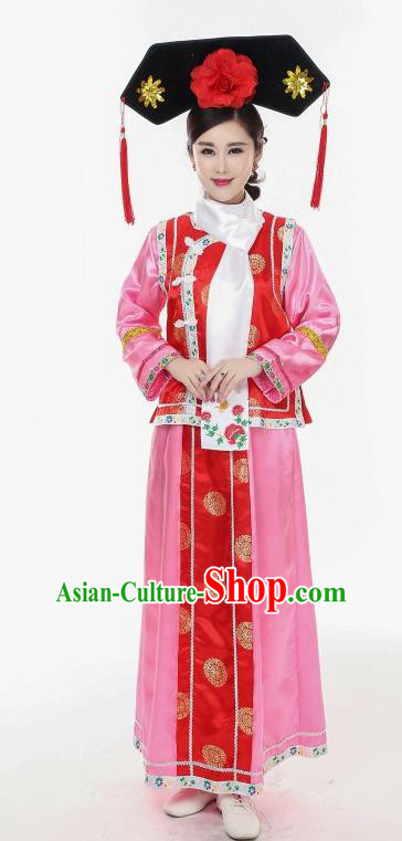 Princess Pearl of Returning Traditional Chinese Acient Qang Dynasty Costume, Manchu Princess Costume, Qing Dynasty Palace Dress for Women