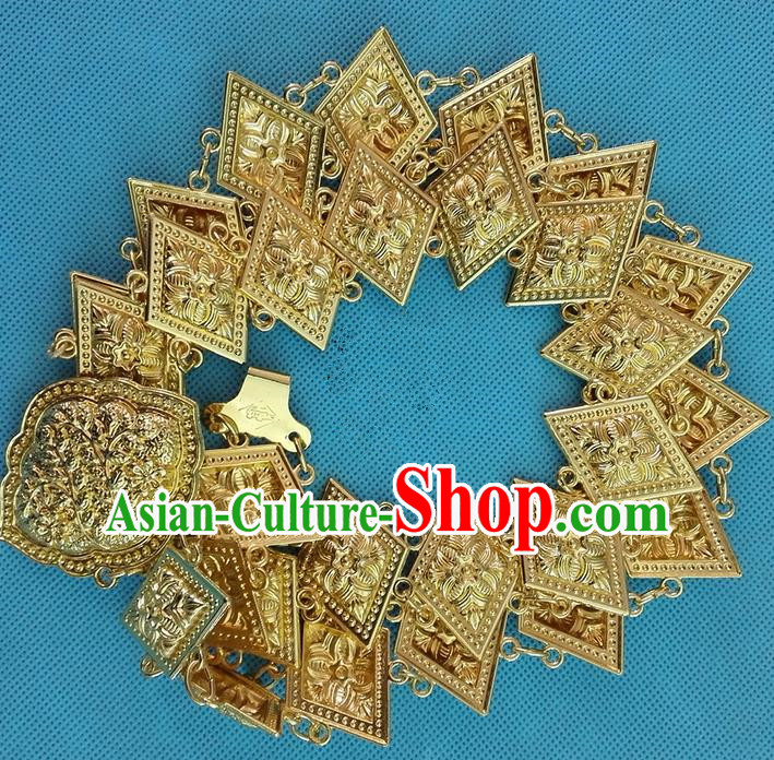 Traditional Asian Thai Jewelry Accessories, Traditional Thai Belts, Scales Gold Dancing Belts for Women