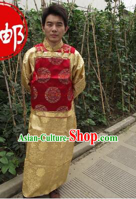 Ancient Clothes For Men Emperor Dress Groom Chinese Traditional Costume Qing Dynasty