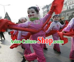 Traditional Chinese Dance Folk Dance Stage Props Ribbons Er Ren Zhuan Props Long Ribbons Yangge Dance Ribbons