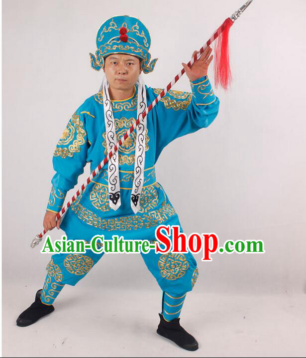 Beijing Opera Drama Supplies Costumes Player Male Soldiers Clothing Yueju Men Clothing