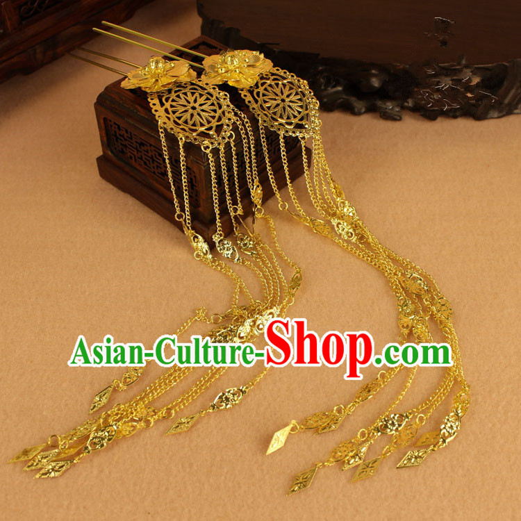 Chinese Ancient Style Hair Jewelry Accessories, Hairpins, Hanfu Xiuhe Suits Wedding Bride Headwear, Hair Fascinators for Women