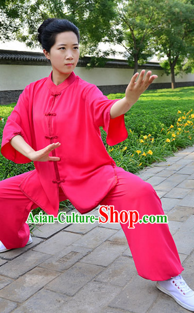 Top Kung Fu Silk Cotton Clothing Mandarin Costume Jacket Martial Arts Clothes Shaolin Uniform Kungfu Uniforms Supplies for Men Women Adults Children