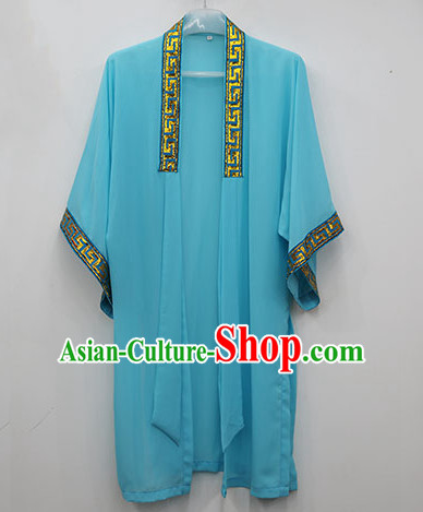 Blue Wudang Uniform Taoist Uniform Kungfu Kung Fu Clothing Clothes Pants Shirt Supplies Wu Gong Outfits Mantle Cape