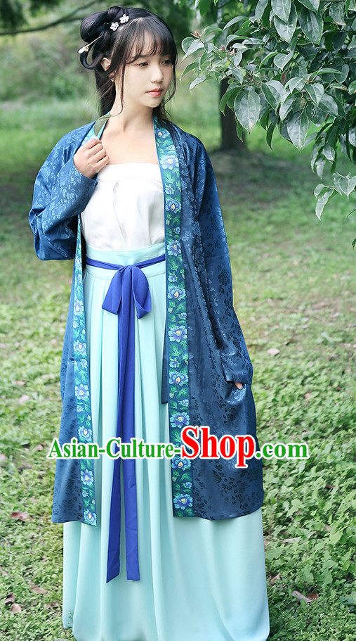 Han Chinese Clothing and Headpieces Complete Set for Women