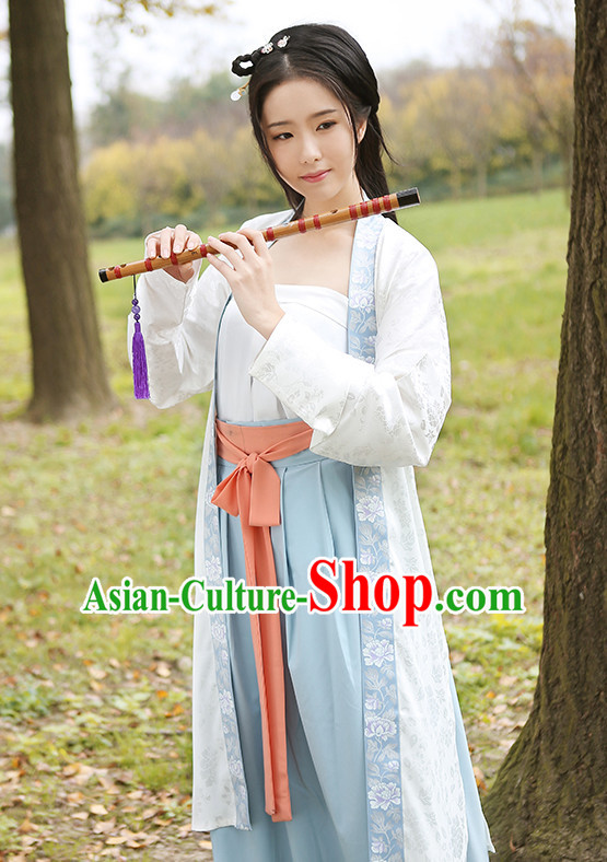 Han Chinese Clothing and Headpieces Complete Set for Women