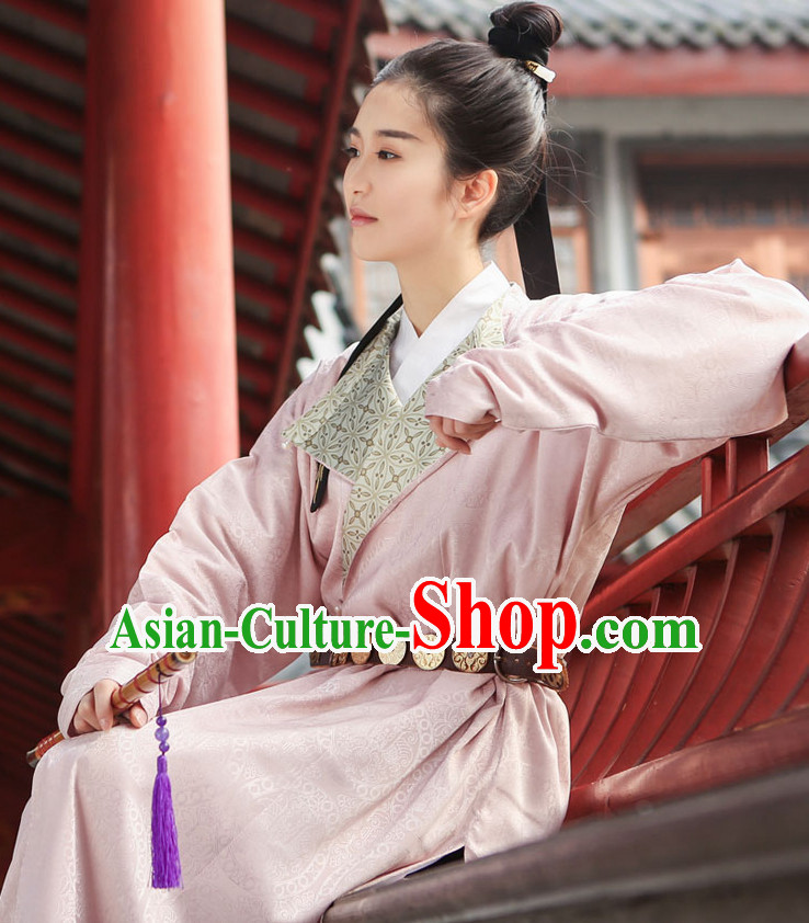 Chinese Style Dresses Kimono Dress Tang Dynasty Outfit Complete Set for Men and Women