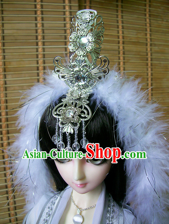 Ancient Chinese Princess Queen Empress Headwear Headpieces Hair Jewelry Set