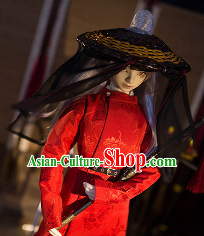 Chinese Style Dresses Chinese Swordsman Clothing Clothes Han Chinese Costume Hanfu for Men Adults Children
