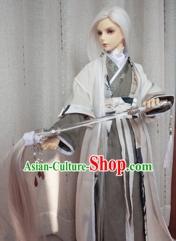 Chinese Style Dresses Chinese Taoist Clothing Clothes Han Chinese Costume Hanfu for Men Adults Children