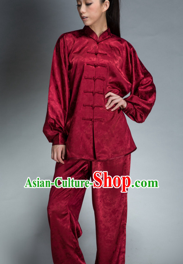 Top Kung Fu Competition Suits Kung Fu Gi Tai Chi Apparel Oriental Dress Wing Chun Apparel Taiji Uniform Outfit for Men Women Children Adults