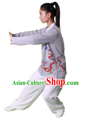 Chinese Traditional Kung Fu Practice and Competition Costume Wing Chun Apparel Taiji Tai Chi Uniform for Adults Children Women Girls