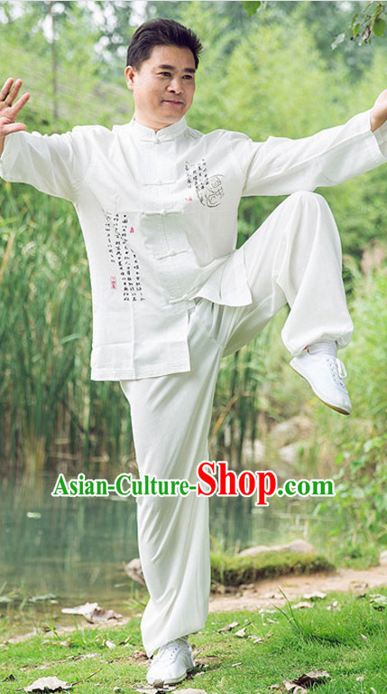 Chinese Asian Kung Fu Martial Arts Practice and Competition Costume Wing Chun Apparel Taiji Tai Chi Uniform for Adults Children Men Women Boys Girls