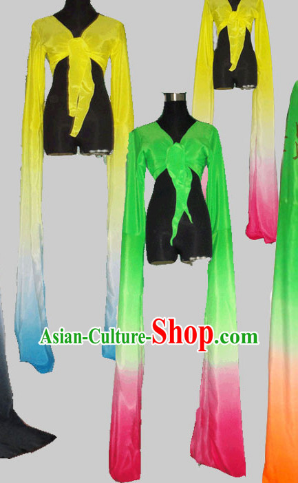Color Changing Chinese Classical Water Sleeve Dance Costumes for Women Adults Kids