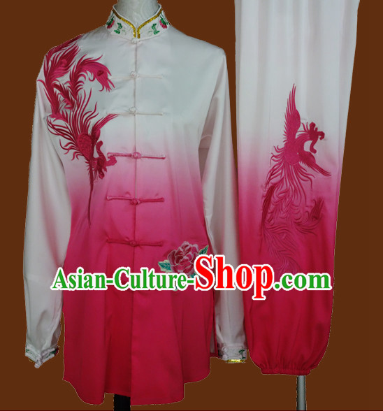 Top Mandarin Tai Chi Taiji Kung Fu Martial Arts Competition Uniforms Dresses Suits Outfits for Adults