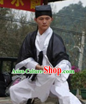 Chinese Folk Taoist Costumes for Men Adults Kids Children
