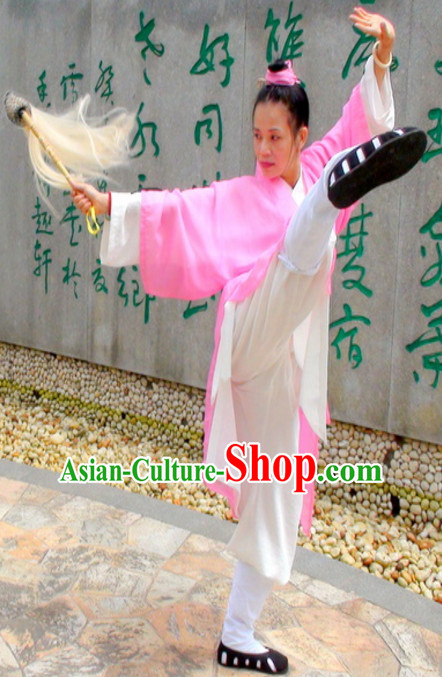 Chinese Folk Taoist Clothes for Men Women Adults Kids Children
