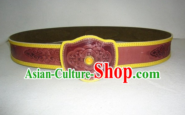 Traditional Chinese Mongolian Feather Belt for Adults Kids