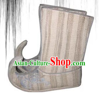 Ancient Chinese Film Handmade Boots for Men Boys Adults Children